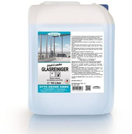 Lorito frisch & sauber Glasreiniger Fensterreiniger 10 L - Kraftvoller Oberflächenreiniger, Bringt Autoscheiben, Fenster & Glas-Oberflächen auf Hochglanz
