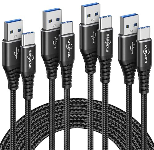 Cavo USB Type C Ricarica Veloce[4pezzi,1M+2M+2M+3M],Cavetto Caricabatterie Tipo C per Samsung S10 S10+ S9 S8 A20 A40 A50 A70 A51 A71 S20 Plus 5G 2020,Xiaomi Redmi Note 7 8 PRO 9S Mi 10 9 SE 9T 8 Lite