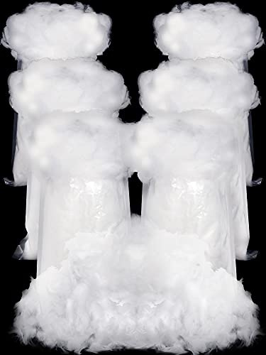 Riakrum Fake Snow Decor Fiber Artificial Snow Cotton Snow Fluffy Indoor Decoration for Winter Mantle Christmas Decoration(360 g)