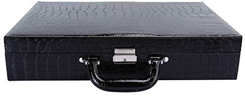 Shipenophy Étui de Montre, Valise de Rangement de Montre intérieure en Cuir PU Velours Grand Espace avec clé pour Ranger Les Montres