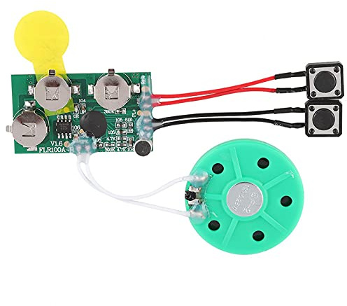 Beschreibbares Soundmodul, DIY-Grußkarten-Chip 120 Sekunden Beschreibbares Sprach-Sound-Chip-Modul, für Geschenkboxen, Einladungen, Handgefertigte Produkte, Hohe Klangqualität/Einfach zu Bedienen