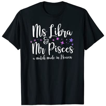 Waage Ehefrau Fische Ehemann T-Shirt