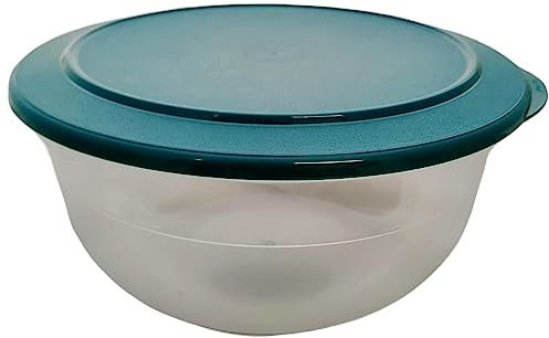 Tupperware Perle de table 3,5 l - Bleu pétrole - Sans bord - Bol de service classique royal