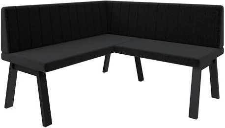 FURNISTAR Eckbank Akiko Metal A - Eckbankgruppe für Ihrem Esszimmer, Küche modern, Sitzecke, Essecke. Perfekt für Küche, Büro und Rezeption. Solide und Starke Verarbeitung. (130x130-Inari100)
