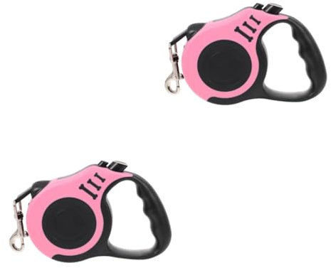 YARNOW 2stücke Hundeleine Ausziehbar Für Kleine Haustiere Tragbare Und Reflektierende Mit Einstellbarer Für Sicheres Spazierengehen Und Training Für Hunde Und