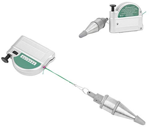 KIMISS 6 Meter Magnetischer Draht aus Legiertem Stahl Hammer Line Drop Silber Vertikales Messwerkzeug für Präzise Lot-Rollen-Aufgaben