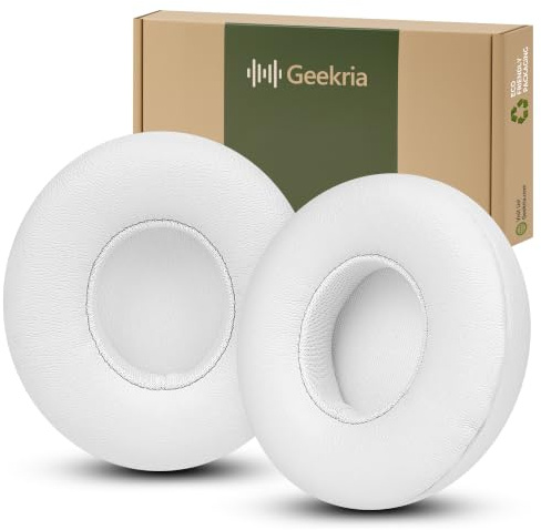 Geekria Replacement Ear Pads Compatible with Beats Solo 4 Wireless On-Ear Headphones Ear Cushions, Repair Parts (Cloud Pink)