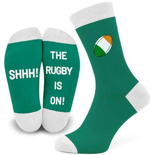 SC Products Lustige Rugby-Socken für Herren, Größe 39-47, Baumwolle, Rugby-Socken für England, Schottland, Wales und Irland, Geschenk für Männer und Jungen zu Weihnachten
