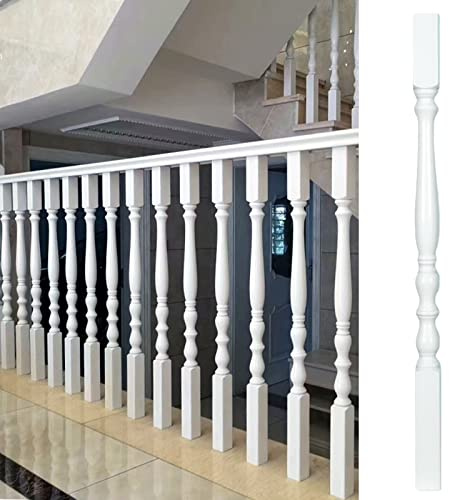 RKJDMSWJ Balustres en Bois Blanc, Paquet de 1/5/10/20, pour escalier intérieur/Balustrade de terrasse, balustre pour escalier intérieur, Balcon, Grenier, 95 cm/37,4 Pouces