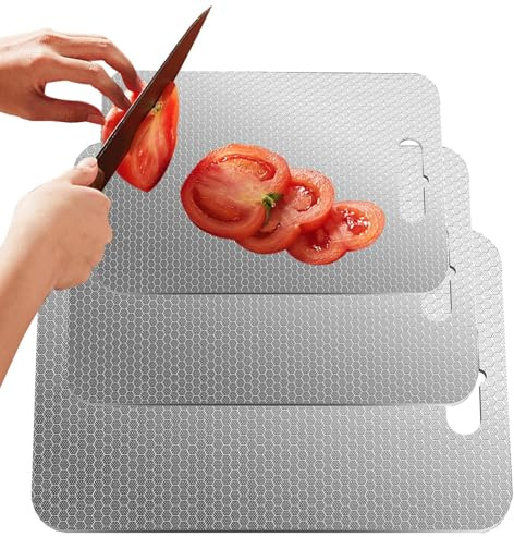 Tabla de cortar | Juego de utensilios de doble cara antideslizante | Tabla de cortar reversible grande para carne, para frutas, embutidos, queso, casa, apartamento, restaurante, dormitorio, camping