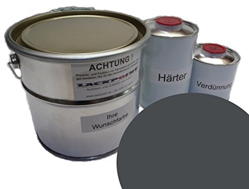Lackpoint 1 Liter Set 2K Autolack für VW Audi LH7J Grau kein Klarlack Trend Tuning