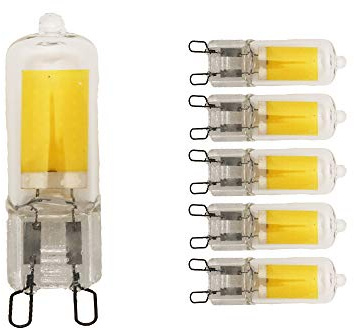 5 pezzi G9 LED lampadina 3.5 W LED COB SMD 220 V Lampadine a LED 400lm Bianco caldo 3000K ad alte prestazioni di lampadine a risparmio energetico