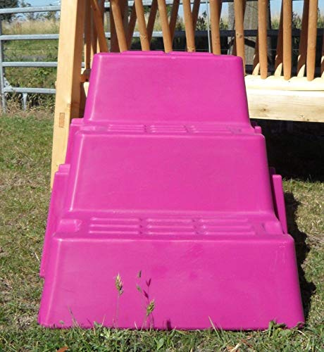 Brama West Aufstiegshilfe 3 Stufen mit Hindernissauflage (Pink)