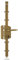THIRARD - Boitier de Serrure 3 Points pour Porte d'Entrée - En Applique - À Fouillot - Axe 50 mm - Gâche Équerre - Poignée Double - Sécurité Renforcée - Acier - Ouverture Gauche - Bronze - Jaune/Doré