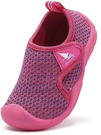 Pantofole da Casa Bambini Scarpe Interne a Maglia Ragazzi Ragazze Bimbo Scarpe Primi Passi Morbida Comode Scarpe da Sportivi,Rosso,21 EU.