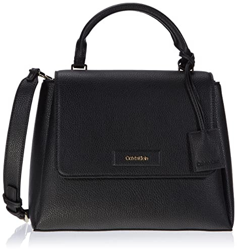 Calvin Klein Damen Dressed Handtasche mit Griff, Ck Black