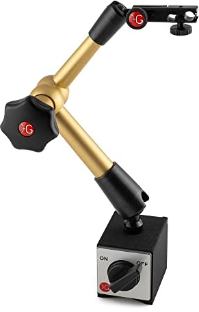 Hydraulisches Magnet-Messstativ Aktionsradius: 260 mm Hörger & Gässler 108096 Magnetstativ Magnetfuß 800 N schaltbar & Messuhrenhalter mit Feineinstellung
