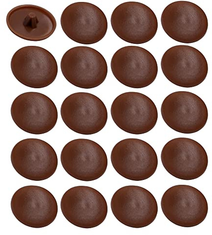 cyclingcolors 20x tappo coprivite cappuccio 11.5 mm PZ2 pozidrive plastica viti copertura coperchi tappi croce, marrone scuro legno