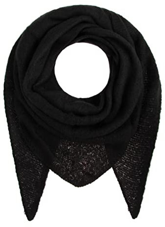 Majea Damenschal Winterschal Strickschal Damen Schal (880042) (schwarz 17)