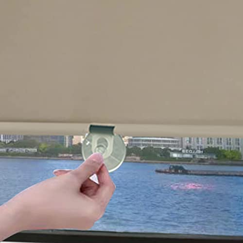 KOOEIN Saugnapf-Rollo für dachfenster, Verdunkelungsvorhänge mit Saugnäpfen, einziehbare/tragbare Rollos, temporärer Leichter Jalousien für Türen, Reisen, Zuhause,Gold-50x125cm/20x49in