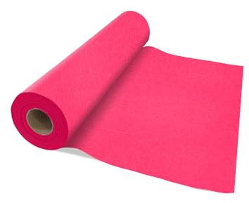 VelaHub Airlaid 20 - Chemin de Table - 40 x 120 cm - Rouleau de 24 m - Qualité supérieure - Fuchsia