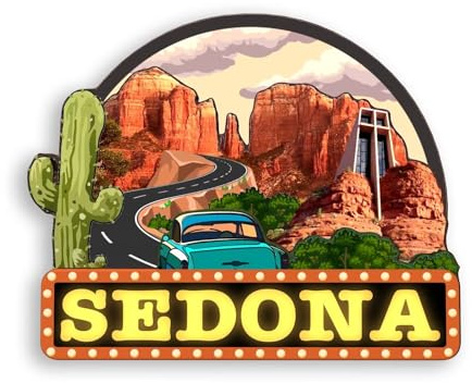 Quwsne Kühlschrankmagnet, Sedona, Arizona, USA, Kühlschrankmagnet, Stadt, Reise, Souvenirs, Touristengeschenke, 3D-Klassische Sehenswürdigkeiten, Handarbeit, Heimdekoration, 314, QS-WC-314