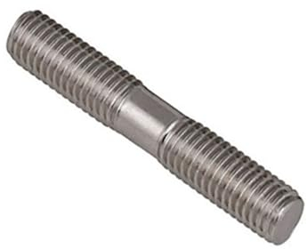 Doppelendgewindestange, 316 A4 Edelstahl, kopflose Stehbolzen, Schraubenzahnstange, Doppelkopf-Gewindestange, M6, M8, M10, M12 (Color : 3pcs, Size : M8x60)