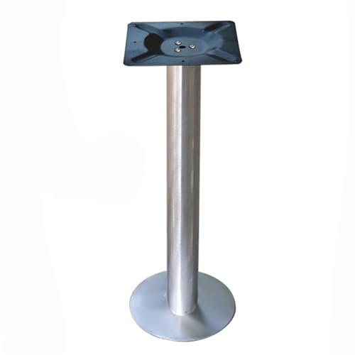 Base de mesa de metal para bricolaje, hogar, oficina, bar, muebles de cocina, encimera, estilo industrial moderno, escritorio, barra de comedor, patas de mesa con tornillos (110 cm, plateado)