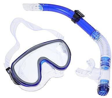 MOBUTOFU Schnorchelmaske Set Trockenschnorchelmasken-Set Mit Atemschutzkit Und Dichtungsmaske Für Klares Schnorcheln Inklusive Tauchmasken-Set Für Besseres Sehen Unter Wasser