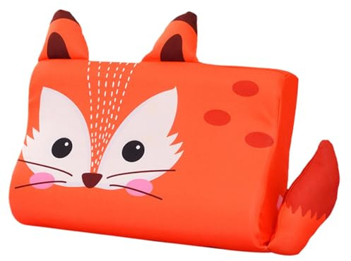 Småbarnskudde, barnkuddar, 700 g ergonomisk sovkudde, lätt andningsbar kylkudde, mjuk skum barnkudde, is-silkesmaterial (46 x 26 x 7 cm) för resor och läggdags