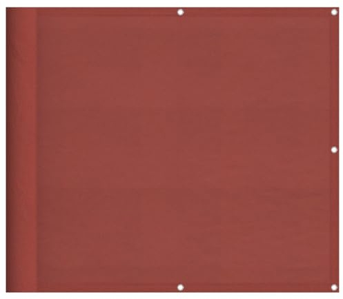 vidaXL Balkon-Sichtschutz Terrakotta 90x800 cm 100% Polyester-Oxford, Balkonsichtschutz, Balkonbespannung, Balkon Windschutz, Sichtschutz