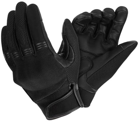 Guantes de deslizamiento de moto, guantes de equitación para hombres | Guantes impermeables de invierno con dedos completos | Deportes para motociclistas que absorben los golpes para la escalada de