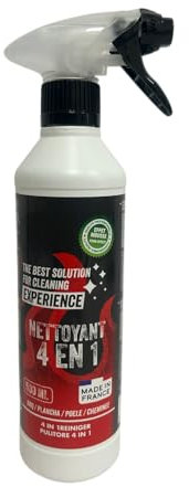 Detergente Pulitore Stufe Caminetti Barbeque BBQ Griglie Vetri Forno 500ml Formula Alta Concentrazione Pulitore Spray Sgrassatore Ideale Pulizia Fuliggine Incrostazioni Schiuma Attiva Pronto all Uso
