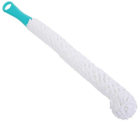 WEKAMOS Cepillo Flexible para Limpieza de Copas y Decantadores de Vino con Mango Verde para Eliminar Manchas y Suciedad Cristalería Variada para Biberones y Garrafas Fácil de Usar y