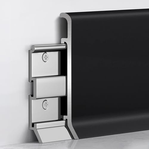 Plinthe en aluminium, facile à installer et à nettoyer pour salle de bain, armoires de cuisine, restaurant et bureau à domicile
