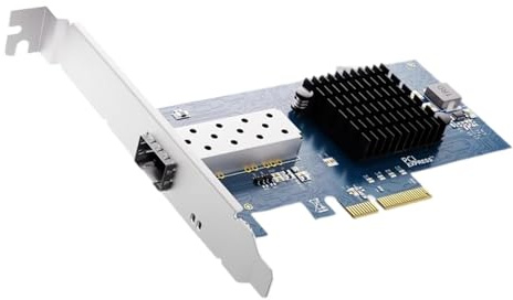 ZEPFJHE Reti di configurazione del porto di SFP degli adattatori Ethernet di basso profilo PCIExpress4.0 10Gbps per le workstation Applicazioni Sfps+ Fibre Ottiche Scheda di rete PCIe