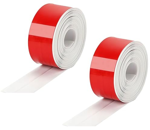 Nastro di guarnizione di carta, 2,2 mm*3,2 m guarnizione per bagno, rotolo, bianco protezione nastro adesivo da parete morbido resistenza Pro impermeabile per cucina vasca da bagno doccia angoli a