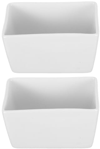 DOITOOL Zuccheriera Contenitore Zucchero Ceramica Bianca 2 Pezzi Porta Bustine per Cucina e Tavolo da Pranzo Multifunzionale 95×7×5 CM