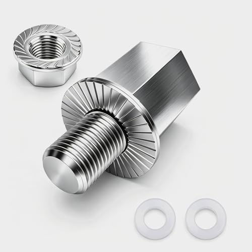 Bike Axle Adapter for Bicycle Trailer Coupling - M10 x 1.0 Thread - Made of Stainless Steel - For Thule, Weber, Croozer & More - Bike Accessory
