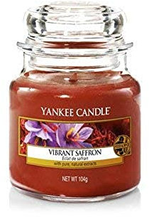 Yankee Candle Vibrant Saffron Jar Candle, Red, Small
