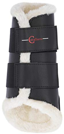 Covalliero Polainas de doma de forro polar delantero negro, M