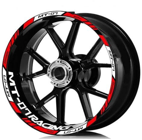 Moto Llantas Para MT-07 Para MT 07 Para Mt07 Adhesivo Reflectante Rueda Motocicleta Adhesivo Llanta Cinta Adhesiva A Rayas Accesorios A Prueba Agua Moto Scooter Pegatinas