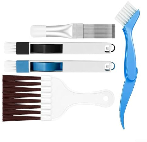 Lot de 5 brosses à lamelles pour nettoyer efficacement les climatiseurs et réfrigérateurs