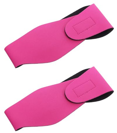 Ciieeo Fascia per Nuoto in Neoprene 2 Pezzi Copriorecchie Regolabile Antirumore per Piscina e Immersioni Protezione Auricolare per Adulti e Adolescenti Fascia da Nuotatore Presa