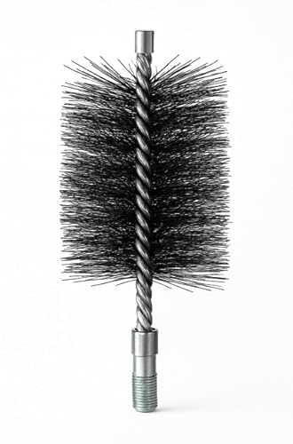 Ofenrohrbürste Drahtbürste Kaminbürste Heizkesselbürste Schornsteinbürste Kaminofenbürste Kaminbesen Rohrbürste eckig aus formstabilem Stahldraht Kaminkehrerqualität (60x80mm)