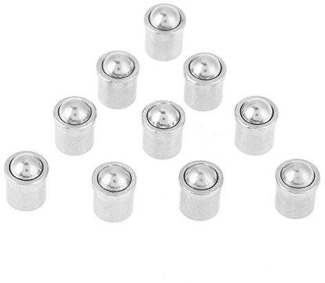 Pistoni a sfera, confezione 10 pezzi in acciaio inox 304 con molla a sfera liscia 7 × 6 mm