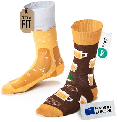 Many Mornings Bunte Lustige Socken Unisex Baumwollsocken Originelle Geschenkidee für Damen und Herren Größen 35-46 Alltagssocken