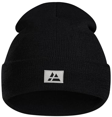 DANISH ENDURANCE Cappello Beanie Uomo e Donna, Berretto 100% Riciclato, Leggero e Traspirante, Black, One Size