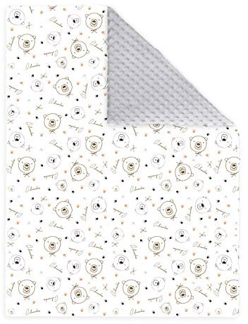 Cichowska for NeedSleep® - Coperta in cotone Minky, 75 x 100 cm, per gattonare, idea regalo per la nascita di una bambina