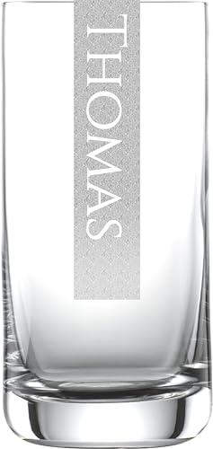 Bierglas mit Gravur 1 Stück | 345ml Schott Bier Glas mit Namen | LogoGlas | Spülmaschinenfest | Bierbecher & Individuelle Lasergravur